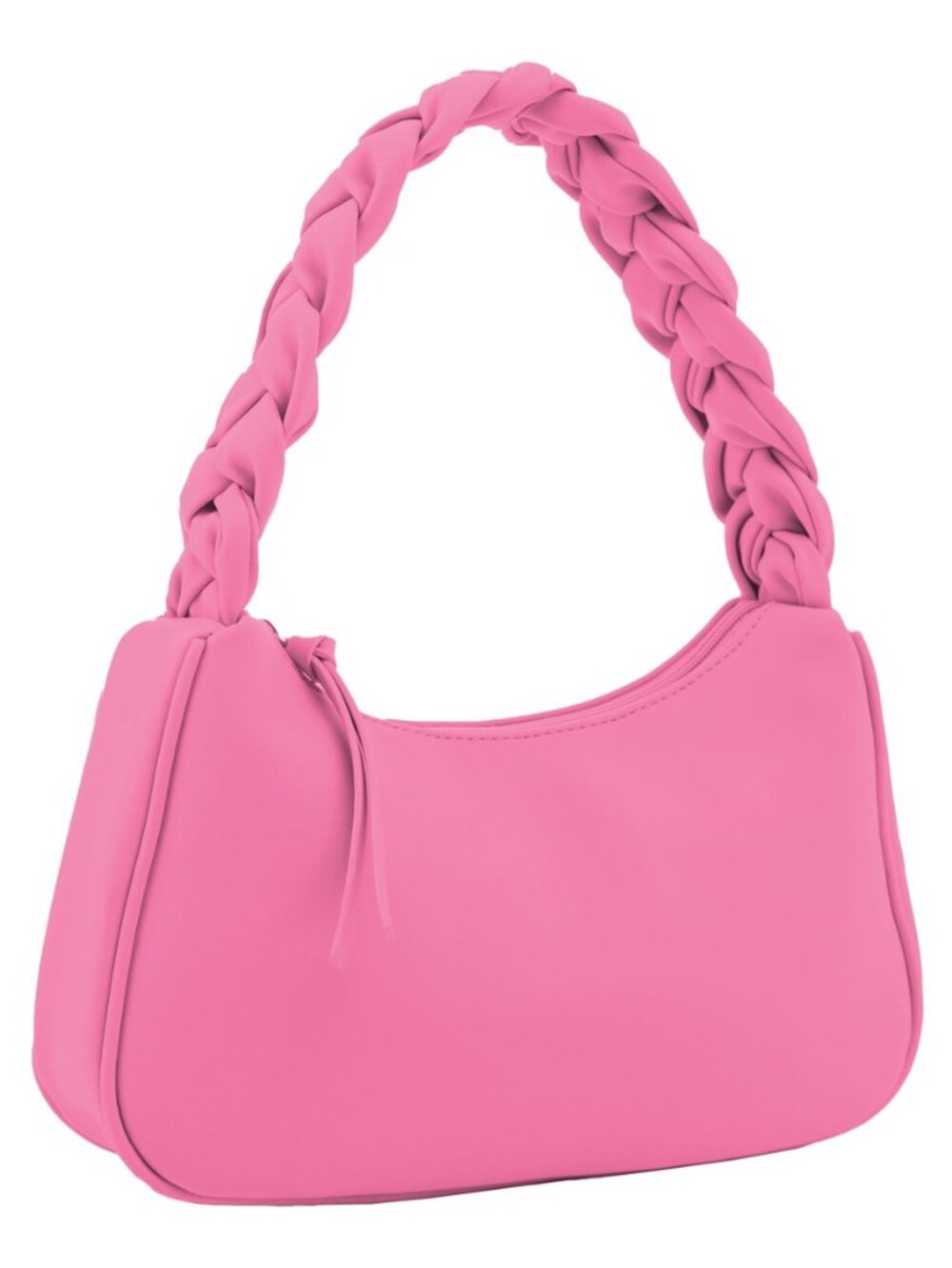 Braided Top Handle Shoulder Bag For Women, Trendy Designer Small Hobo Tote